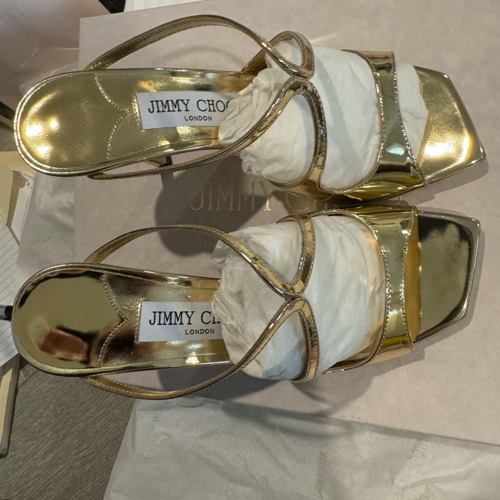Metallic Jimmy Choo Anise Shoes